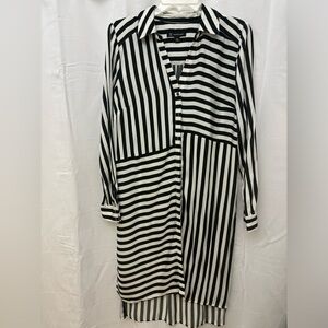 INC International Concepts Monochrome Striped Long Tunic